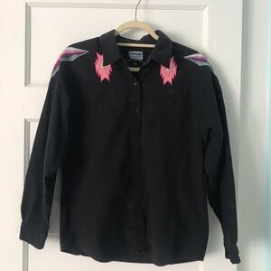 Vintage wrangler western glam shirt